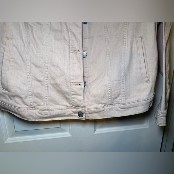 Torrid Light Pink Trucker Denim Jacket NWT Size 3X 22/24 Button Pockets Preppy - Picture 5 of 9